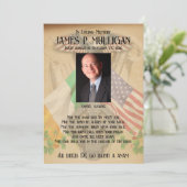 Irish American Memorial fotokaart Kaart (Staand voorkant)