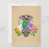 Irish American Memorial fotokaart Kaart (Achterkant)