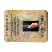 Irish American Memorial fotokaart Magneet (Horizontaal)