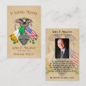 Irish American Memorial fotokaart Visitekaartje (Voorkant / Achterkant)