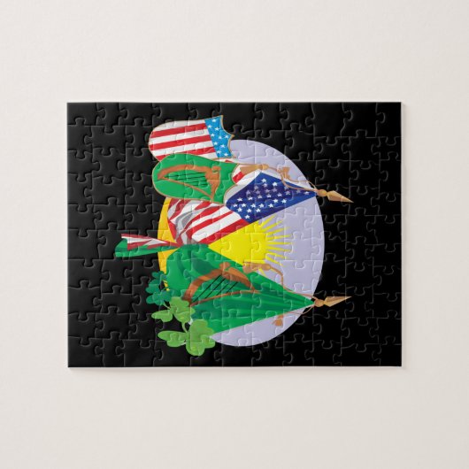 Irish American Pride Legpuzzel (Horizontaal)