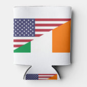 Irish American Pride US Ireland Flag Blikjeskoeler (Voorkant)
