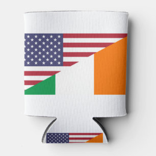 Irish American Pride US Ireland Flag Blikjeskoeler