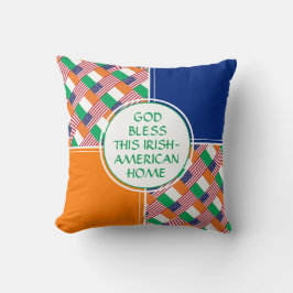 IRISH-AMERICAN Proud | Patriottisch | GOD BLESS TH Kussen