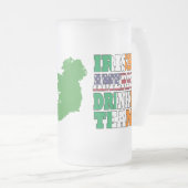 Irish American St. Patricks day Matglas Bierpul (Voorkant rechts)