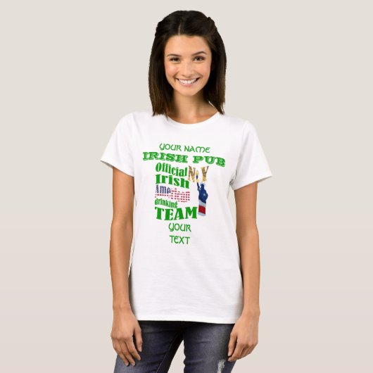 Irish American St Patrick's day T-shirt (Voorkant volledig)