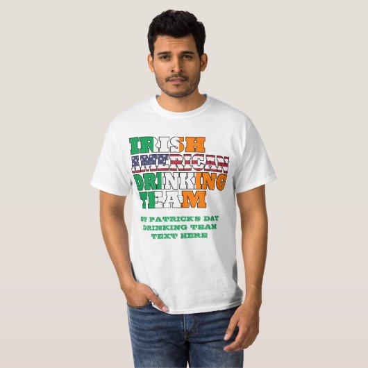 Irish American St. Patricks day T-shirt (Voorkant volledig)