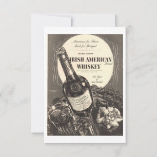 Irish American Whiskey  Card Bedankkaart
