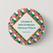 IRISH-AMERIKAANSE Christelijke feestdag Ronde Button 5,7 Cm (Voorkant)