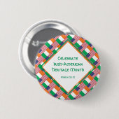 IRISH-AMERIKAANSE Christelijke feestdag Ronde Button 5,7 Cm (Voorkant /achterkant)