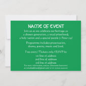 IRISH-AMERIKAANSE ERFGOEDMAAND Evenementviering Kaart (Achterkant)