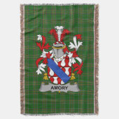 Irish Amory Coat of Arms Family Crest Ireland Deken (Voorkant Verticaal)