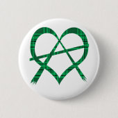 Irish Anarchy Heart Symbol Button Badge (Voorkant)