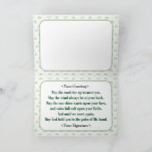 Irish Angel & Banner - Verse Inside Kaart (Binnen)