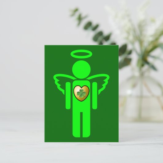 Irish Angel briefkaart (Staand voorkant)