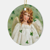 Irish Angel-kerstversiering. Nollaig Shona Duit Keramisch Ornament (Links)