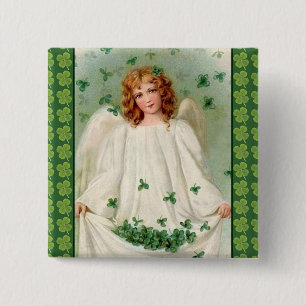  Irish Angel-knop Vierkante Button 5,1 Cm