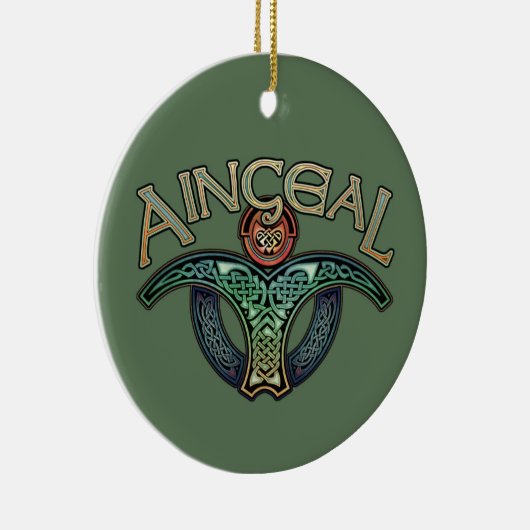 Irish Angel Pendant/Ornament Keramisch Ornament (Rechts)
