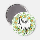 Irish Angel Shamrock Wreath Magneet (Voorkant / Achterkant)