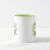 Irish Angel Shamrock Wreath Mok (Midden)