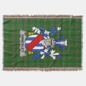 Irish Annesley Coat of Arms Family Crest Ireland Deken (Voorkant)