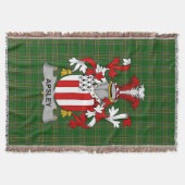 Irish Apsley Coat of Arms Family Crest Ireland Deken (Voorkant)