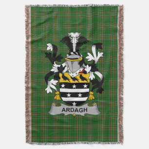 Irish Ardagh Coat of Arms Family Crest Ireland Deken