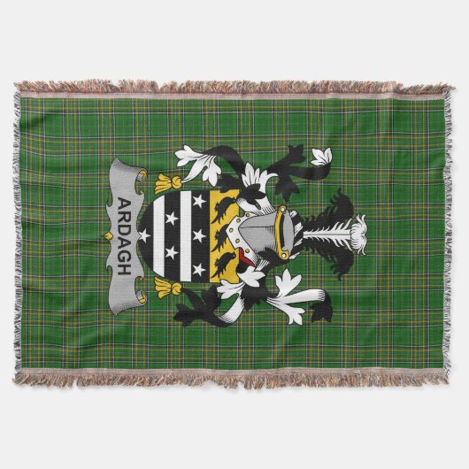 Irish Ardagh Coat of Arms Family Crest Ireland Deken (Voorkant)