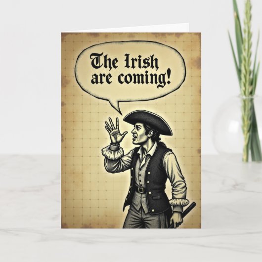 Irish Are Coming Announcement Card Kaart (Voorkant)