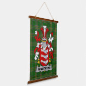 Irish Armstrong Coat of Arms Family Crest Hangend Wandkleed (Gebogen)