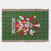 Irish Arthur Coat of Arms Family Crest Ierland Deken (Voorkant)
