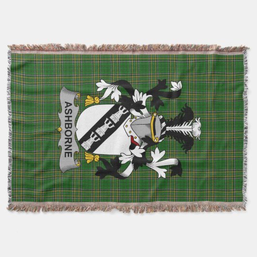 Irish Ashborne Coat of Arms Family Crest Ireland Deken (Voorkant)