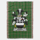 Irish Ashby Coat of Arms Family Crest Ireland Deken (Voorkant Verticaal)