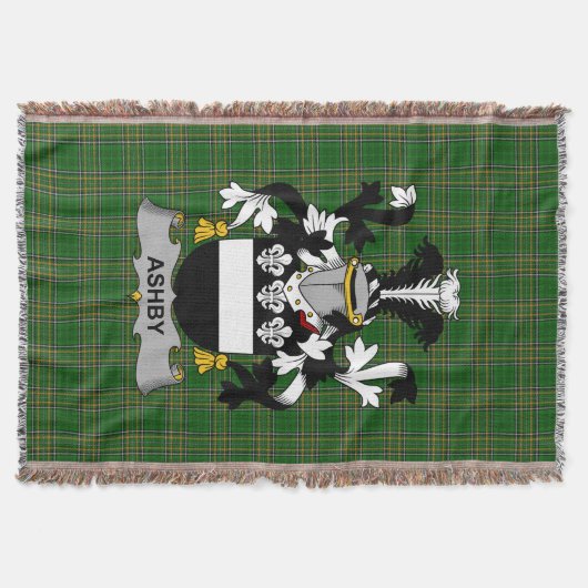 Irish Ashby Coat of Arms Family Crest Ireland Deken (Voorkant)