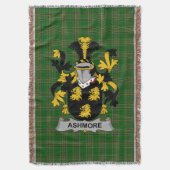 Irish Ashmore Coat of Arms Family Crest Ireland Deken (Voorkant Verticaal)