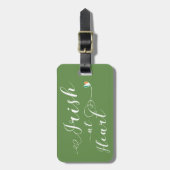 Irish At Heart Bagagelabel Sjabloon, Ierland (Voorkant verticaal)