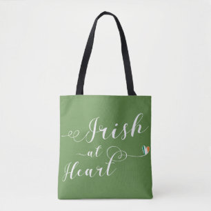 Irish at Heart Grocery Bag Tote Bag