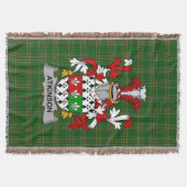 Irish Atkinson Coat of Arms Family Crest Ireland Deken (Voorkant)