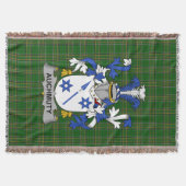 Irish Auchmuty Coat of Arms Family Crest Ireland Deken (Voorkant)