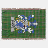 Irish Aungier Wapen Family Crest Ierland Deken (Voorkant)