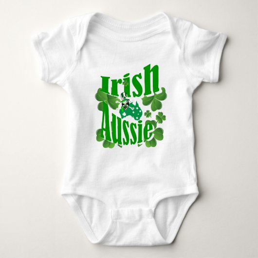 Irish Aussie St Patricks day Romper (Voorkant)