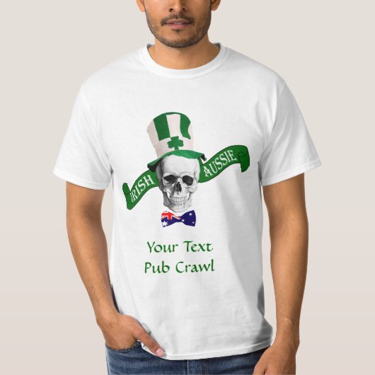 Irish Aussie St Patrick's day T-shirt (Voorkant)