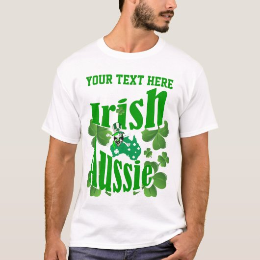 Irish Aussie St Patricks day T-shirt (Voorkant)