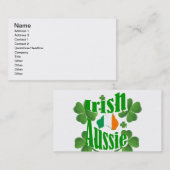 Irish aussie visitekaartje (Voorkant / Achterkant)