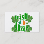 Irish aussie visitekaartje (Achterkant)