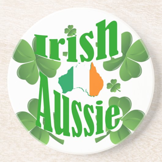 Irish aussie zandsteen onderzetter (Voorkant)