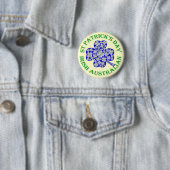 Irish Australian St Patrick's day Ronde Button 5,7 Cm (In situ)
