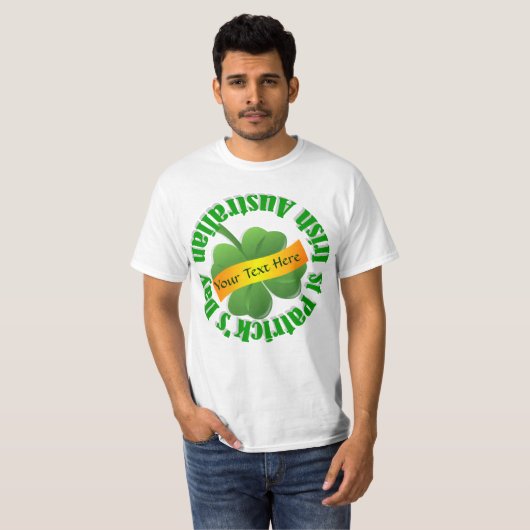 Irish Australian St Patrick's day T-shirt (Voorkant volledig)