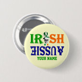 Irish Australian St Patrick's Ronde Button 5,7 Cm (Voorkant /achterkant)