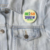 Irish Australian St Patrick's Ronde Button 5,7 Cm (In situ)